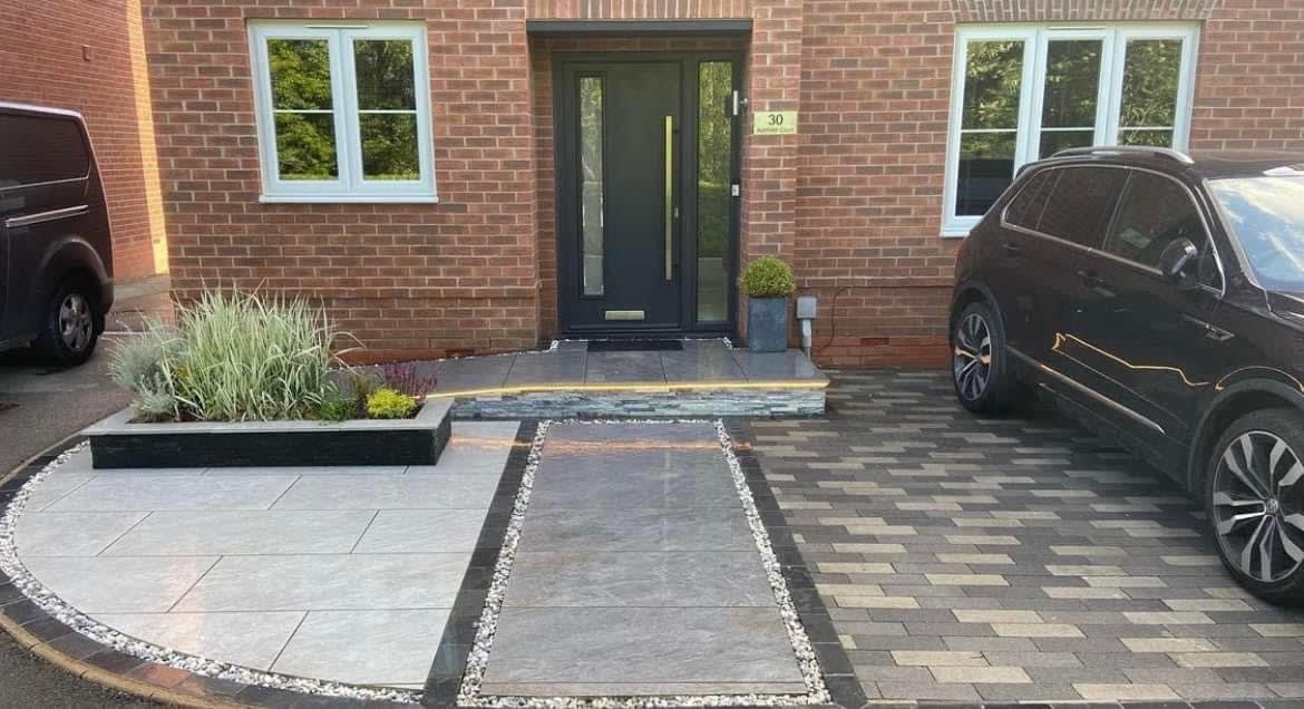 Finished driveway